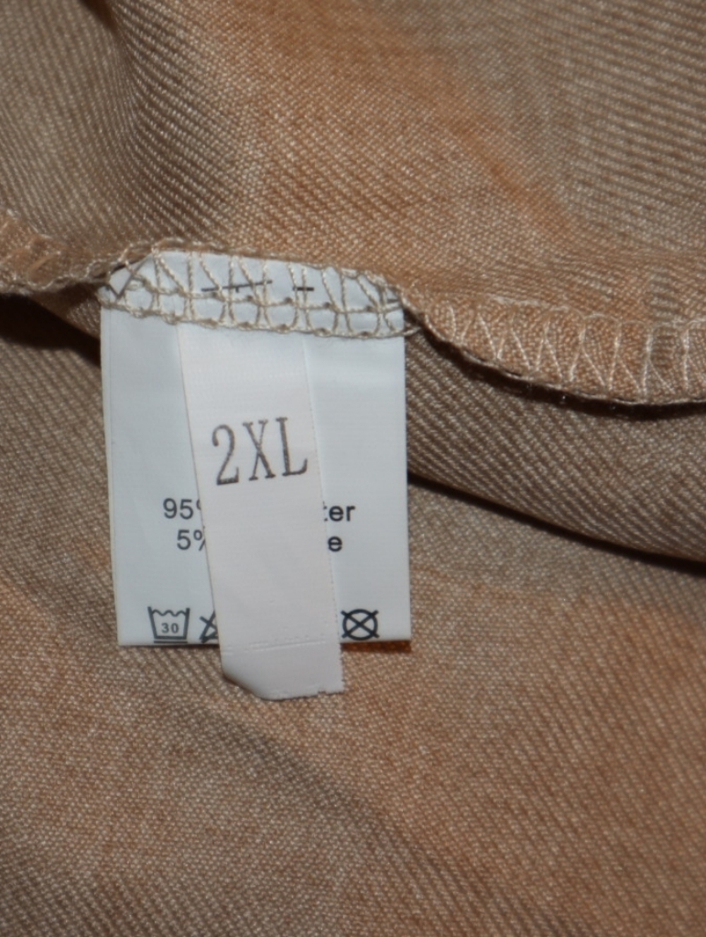 Women's‎ Midi Dress Shift Dress Sundress White Dress Tan Size 2X - Picture 8 of 10
